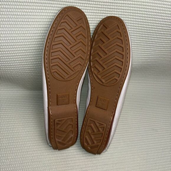 FRYE Boat Shoes Leather Slip On Flats Women’s Size 8.5M 3471295-ICE - Picture 7 of 9
